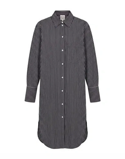 Totême Toteme Woman Midi Dress Black Size 0 Organic Cotton