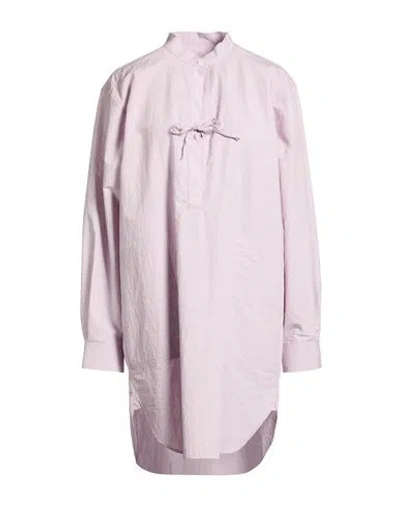 Totême Toteme Woman Midi Dress Lilac Size 4 Organic Cotton, Polyamide In Pink