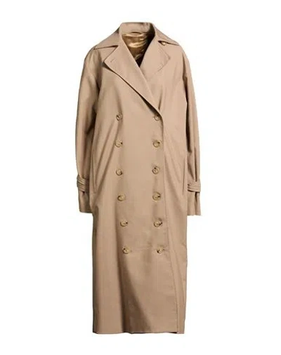 Totême Toteme Woman Overcoat & Trench Coat Camel Size 8 Organic Cotton, Polyester In Brown