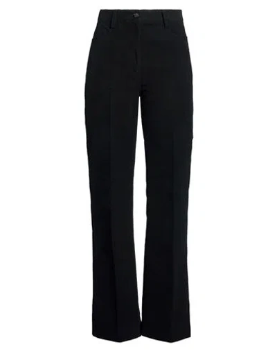 Totême Toteme Woman Pants Black Size 6 Cotton, Recycled Cotton