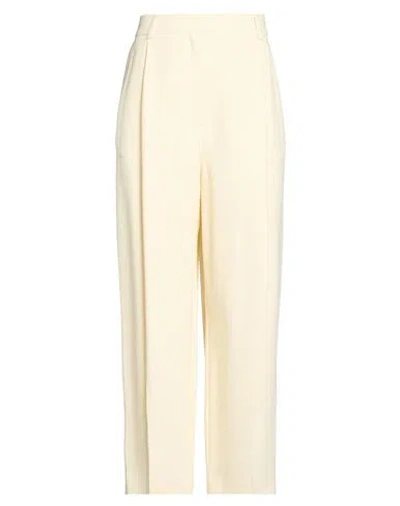 Totême Toteme Woman Pants Cream Size 2 Viscose, Virgin Wool In Gold