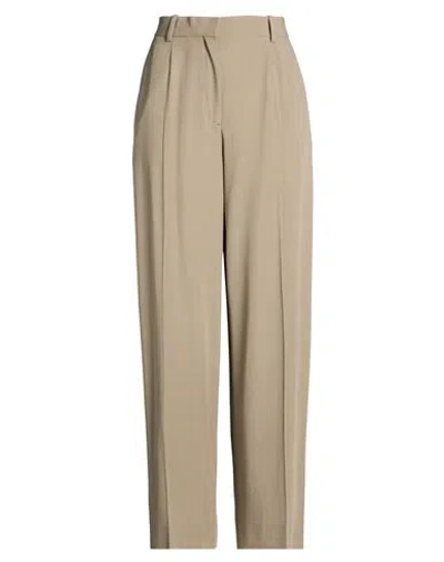 Totême Toteme Woman Pants Taupe Size 4 Viscose, Wool In Grey