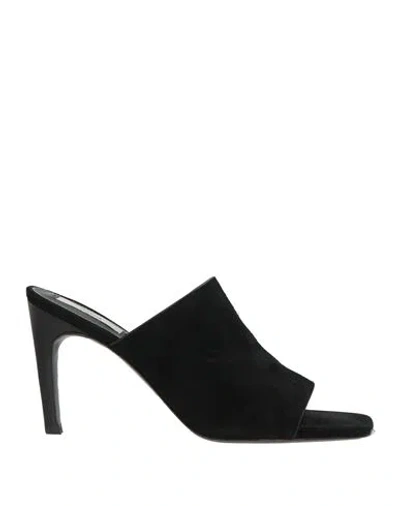 Totême Toteme Woman Sandals Black Size 7 Leather