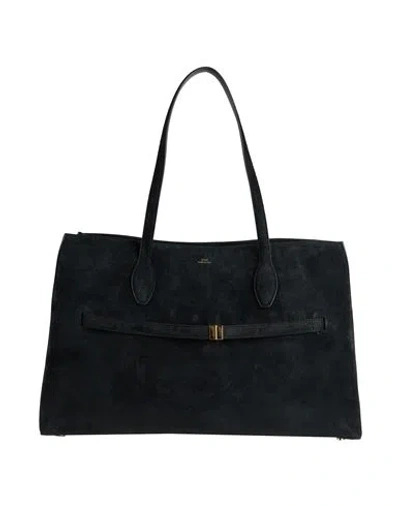 Totême Toteme Lounge Suede Tote In Blue