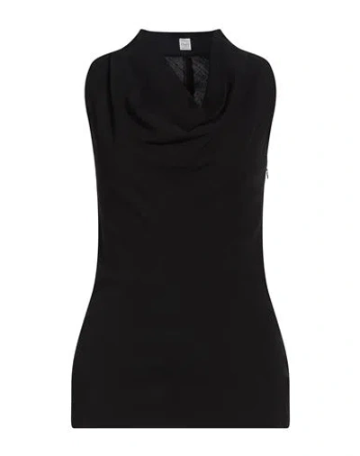 Totême Toteme Woman Top Black Size 6 Virgin Wool, Polyamide, Elastane