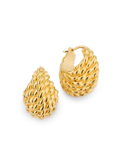 Totême Women's 24k-gold-plated Textured Rope Hoop Earrings