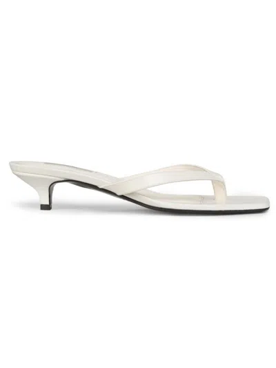 Totême Women's 35mm Leather Kitten-heel Sandals In Multi
