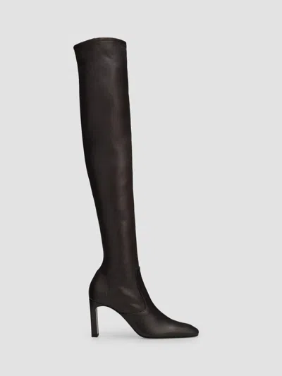 Totême 85mm Leather Over-the-knee Boots In Brown