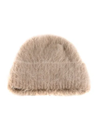 Pre-owned Totême Women's Alpaca Hat In Neutrals