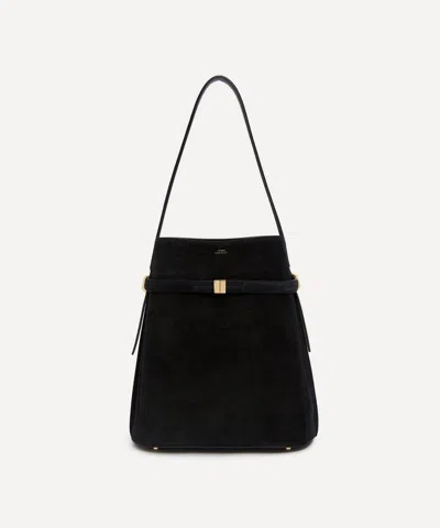 Totême Toteme Women's Belted Suede Bucket Bag
