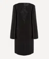 Totême Toteme Women's Black Collarless Silk Coat In Black