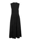 Totême Toteme Women Black Organic Jersey Sleeveless Tee Dress