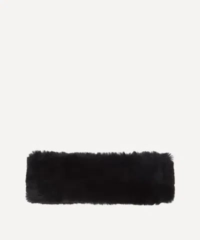 Totême Toteme Women's Black Shearling Headband