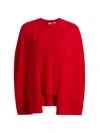 Totême Cashmere Crew Neck Knit Jumper Long Sleeves In Red