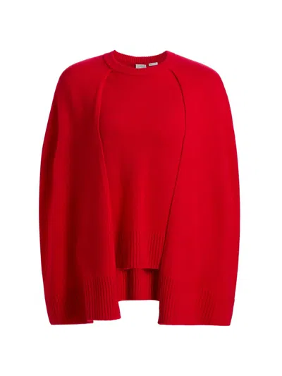 Totême Cashmere Crew Neck Knit Jumper Long Sleeves In Red