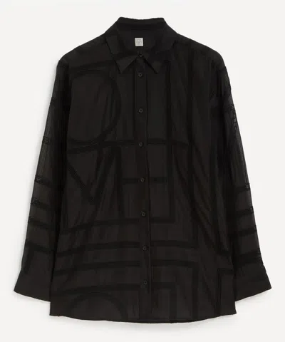 TOTÊME TOTEME WOMEN'S CLASSIC CROCHET SHIRT