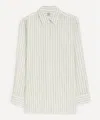Totême Toteme Classic Stripe Button-up Shirt In White