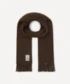 Totême Toteme Women's Classic Wool Fringed Scarf In Brown