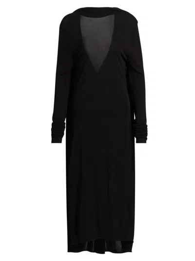 Totême Women's Cocoon Cape Midi-dress In Black