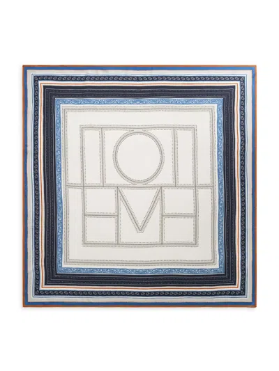 Totême Collector Logo-print Silk-twill Scarf In Multi