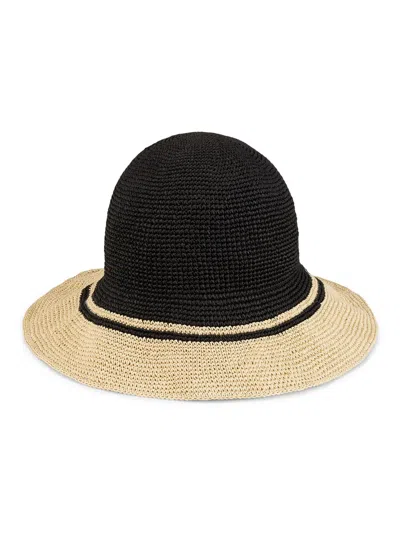 Totême Women's Crochet-trimmed Sun Hat In Black