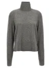 Totême Toteme Women 'cropped Turtleneck' Turtleneck Sweater In Brown