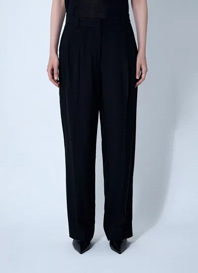 Totême Toteme Women Double-pleat Fluid Pants In Black