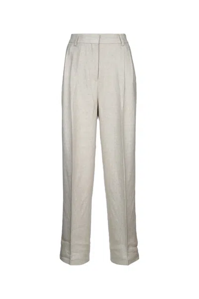 Totême Toteme Women Double-pleat Straight Trousers