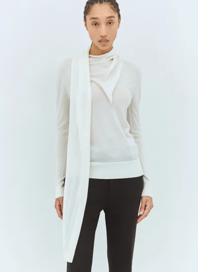 Totême Toteme Women Draped-scarf Wool-blend Top