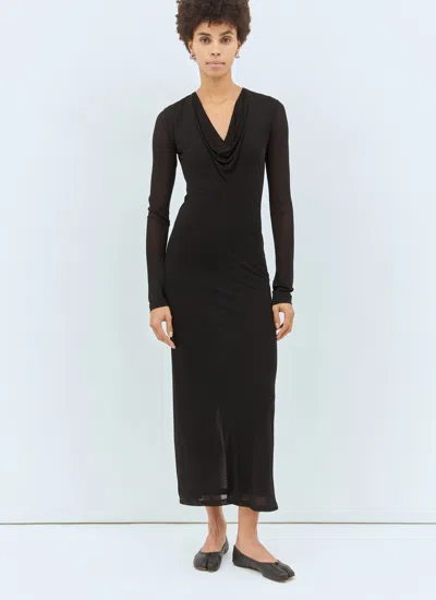 Totême Toteme Women Draped V-neck Maxi Dress