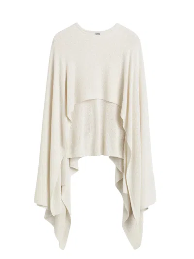 Totême Toteme Women Ecru Knitted Cape