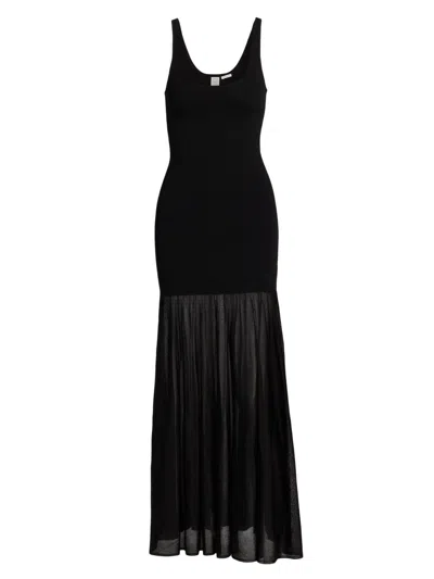Totême Women's Evening Plissé Tank Dress In Black