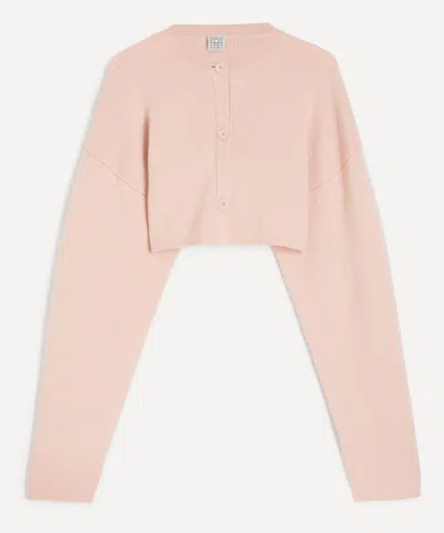 Totême Toteme Women's Flamingo Cropped Oversized Cardigan In Pink