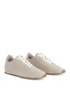 Totême Flex Suede Sneakers Stone In Neutral