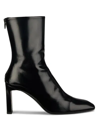 Totême Women's Glossy 85mm Leather Boots In Black