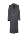 Totême Toteme Women Grey Doublé Wool Classic Coat