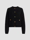 Totême Cashmere-wool Hammered Button Cardigan In Black