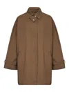 Totême Toteme Women Hazel Organic Cotton Oversized Trench Jacket In Brown