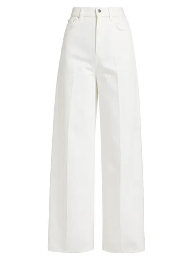 Totême Women's High-rise Wide-leg Jeans In White