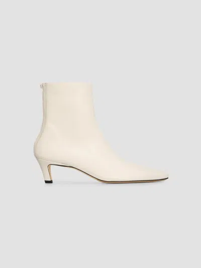 Totême Women's Leather Ankle Boots In Neutral