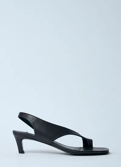 Totême Toteme Women Leather Heeled Sandals In Black
