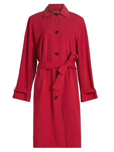 Totême Women's Light Spring Trench Coat In Red