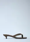 Totême Toteme Women Lizard-embossed Flip Flops