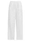 Totême Toteme Silk-cotton Blend Trousers In White