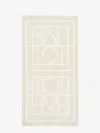Totême Toteme Women Monogram Organic Cotton Beach Towel In White