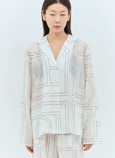 Totême Toteme Women Monogram Pyjama Top