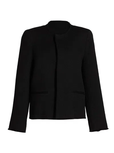 Totême Women's Open-front Bouclé Blazer In Black