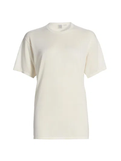 Totême Toteme Knit T-shirt In White