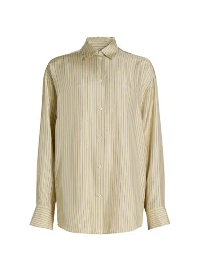 Totême Women's Oversized Striped Shirt In Neutral