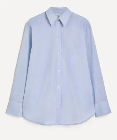 Totême Toteme Women's Oversized Summer Shirt In Blue
